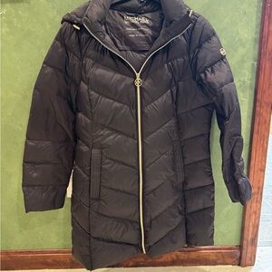Michael Kors Quilted Black Puffer Coat